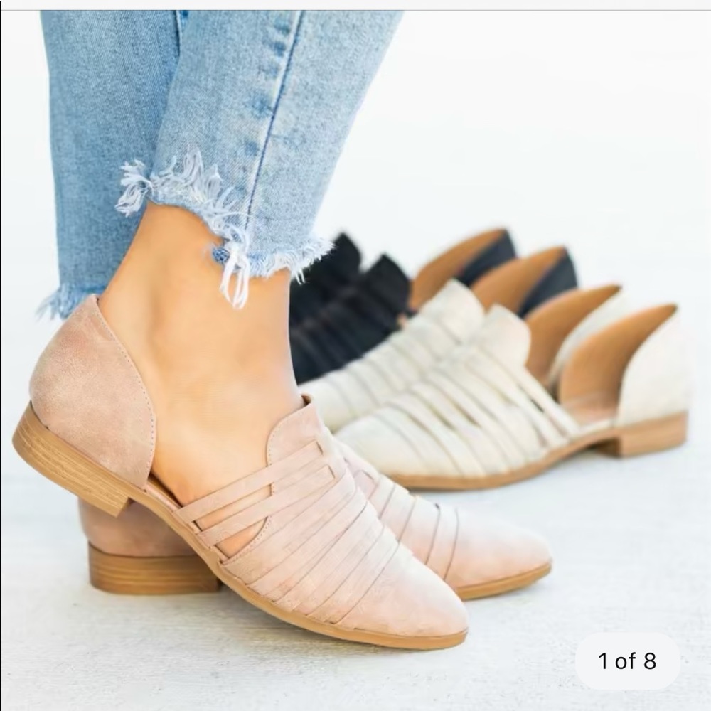 Strappy flats